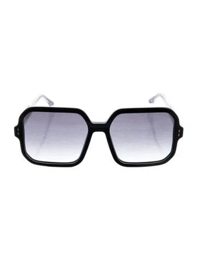 Pre-owned Isabel Marant Square Gradient Sunglasses In Black