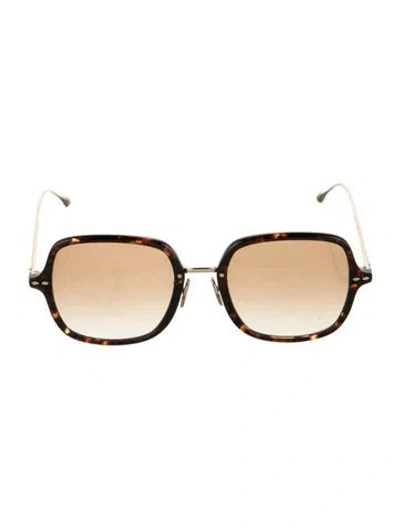 Pre-owned Isabel Marant Square Gradient Sunglasses In Brown