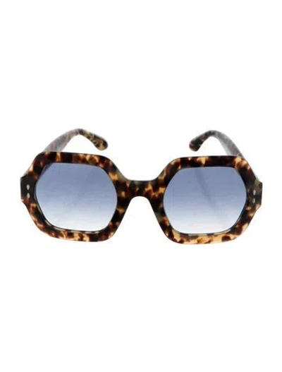 Pre-owned Isabel Marant Square Gradient Sunglasses In Brown