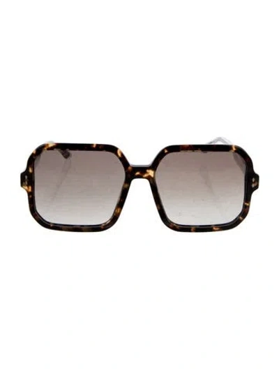 Pre-owned Isabel Marant Square Gradient Sunglasses In Brown