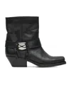 Isabel Marant Akson Embellished Tasseled Leather Ankle Boots In Black