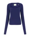 Isabel Marant Blue Wool Blend Bailey Sweater In Blue
