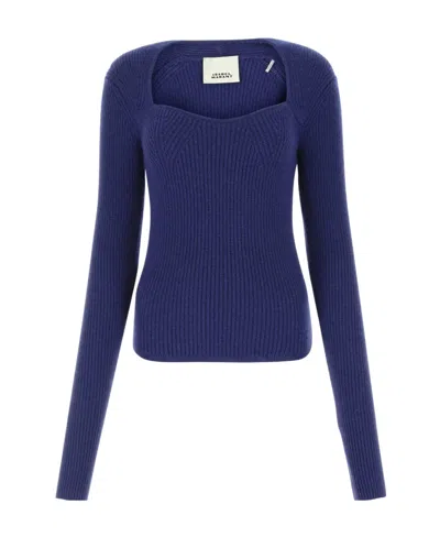 Isabel Marant Blue Wool Blend Bailey Sweater