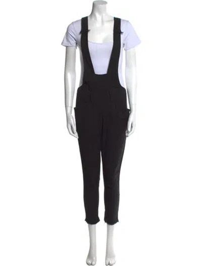 Pre-owned Isabel Marant Square Neckline Jumpsuit In Black