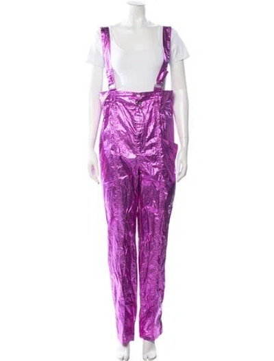 Pre-owned Isabel Marant Square Neckline Jumpsuit In Purple
