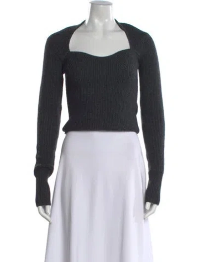Pre-owned Isabel Marant Square Neckline Sweater In Black