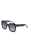Isabel Marant Square Sunglasses, 51mm In Black/smoke