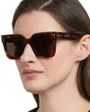 Isabel Marant Square Sunglasses, 51mm In Brown/brown