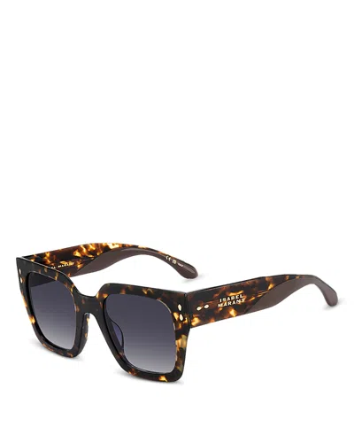 Isabel Marant Square Sunglasses, 52mm In Brown