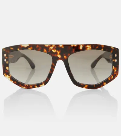 Isabel Marant Square Sunglasses In Brown