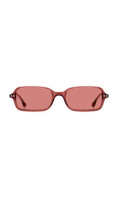 Isabel Marant Square Sunglasses In Red