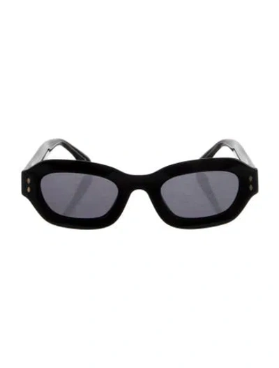 Pre-owned Isabel Marant Square Tinted Sunglasses In Black