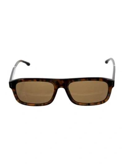 Pre-owned Isabel Marant Square Tinted Sunglasses In Black