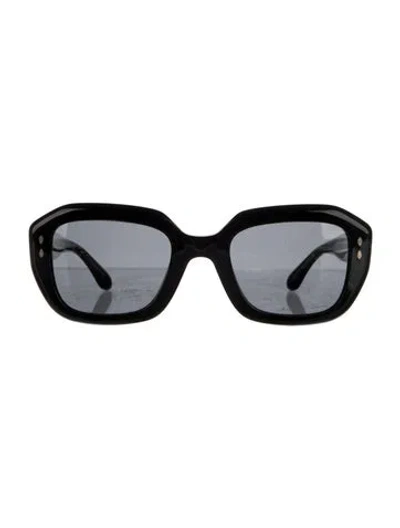 Pre-owned Isabel Marant Square Tinted Sunglasses In Black