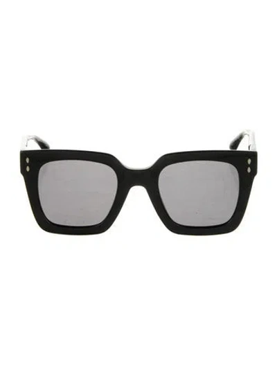 Pre-owned Isabel Marant Square Tinted Sunglasses In Black