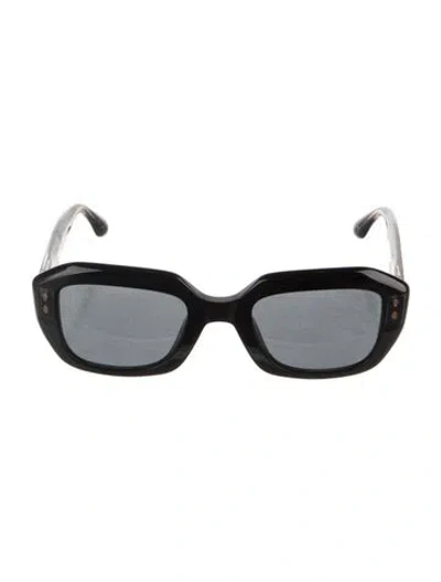 Pre-owned Isabel Marant Square Tinted Sunglasses In Black/gold