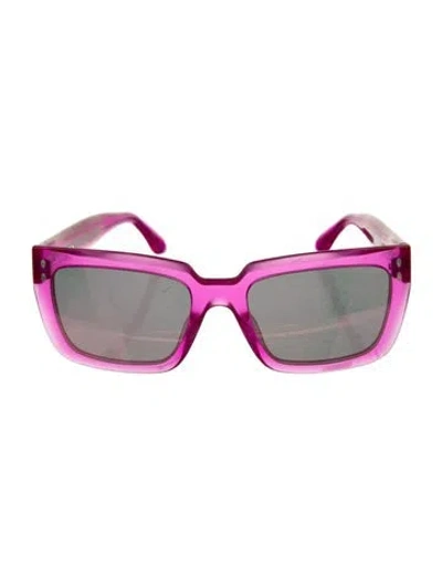 Pre-owned Isabel Marant Square Tinted Sunglasses In Purple