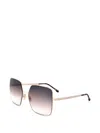 Isabel Marant Square-frame Sunglasses In Gold