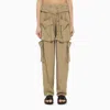ISABEL MARANT SS24 BROWN LYOCELL PANTS FOR WOMEN