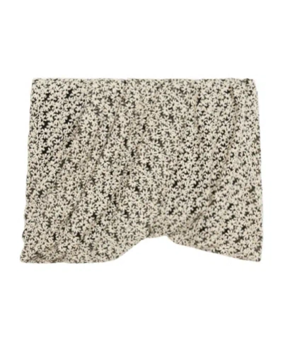 Isabel Marant Stacya Draped Embroidered Cotton-blend Tulle Mini Skirt In Multi