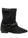 Isabel Marant Stania Studded Suede Ankle Boots