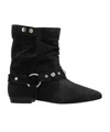 Isabel Marant Stania Slip-on Ankle Boots In Black