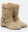 Isabel Marant Ankle Boots Stania Aus Veloursleder