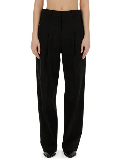 Isabel Marant Staya Wide-leg Pants In Black