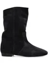 Isabel Marant Solvan Suede Bootie In Black
