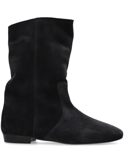 Isabel Marant Solvan Slouch Bootie In Black