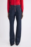 Isabel Marant Stely Flare Leg Jeans In Blue