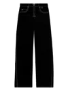 Isabel Marant Stelyna Contrast-stitch Trousers In Black