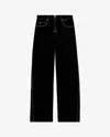 Isabel Marant Stelyna Contrast-stitch Trousers In Black