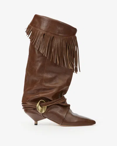 Isabel Marant Elten Boots In Dark Brown