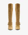 Isabel Marant 90mm Ieva Twin Strap Knee-high Boots In Multi