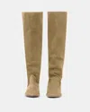 Isabel Marant Skarlet Suede Knee Boots In Taupe