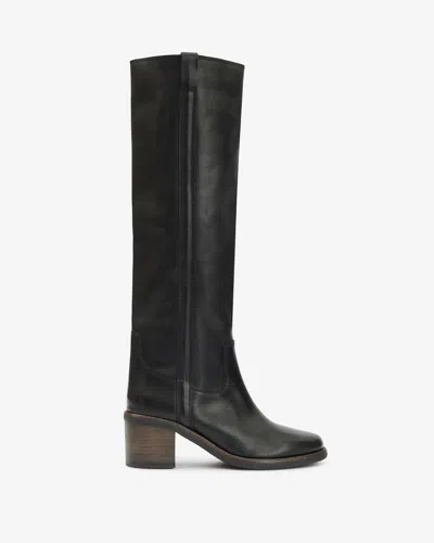 Isabel Marant Seenia 70mm Round-toe Boots In Black