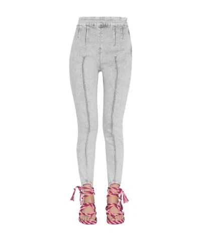 Isabel Marant Stirrup Skinny Jeans In Gray