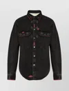 Isabel Marant Osco Denim Overshirt In Black