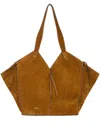 Isabel Marant Stitched Tampa Tote Shoulder Bag In Brown