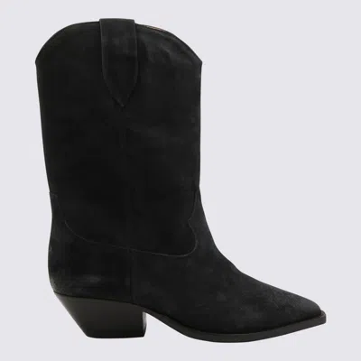 ISABEL MARANT ISABEL MARANT BLACK LEATHER DUERTO BOOTS
