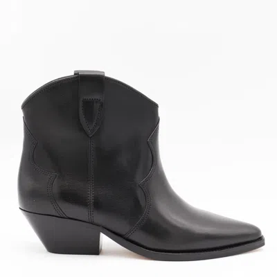 ISABEL MARANT ISABEL MARANT BLACK LEATHER BOOTS