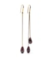 Isabel Marant Stone-pendant Dangle Earrings In Gold