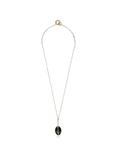 Isabel Marant Stone-pendant Cable-link Necklace In Gold