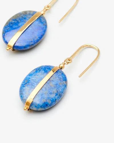 Isabel Marant Stones Earrings In Navy Blue