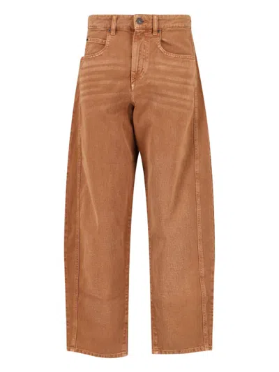 Isabel Marant Straight Jeans In Brown