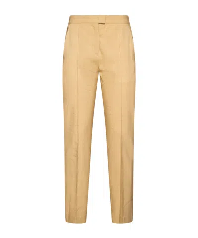 Isabel Marant Straight-leg Cropped Slim-cut Trousers In Nude
