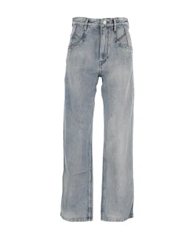 Isabel Marant Straight-leg Denim Jeans In Gray