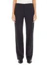 Isabel Marant Straight Leg Trousers With Pockets And Crease In Black