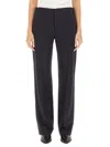 Isabel Marant Straight Leg Trousers With Pockets And Crease In Black